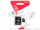 Флеш карта microSD 8GB Smart Buy  microSDHC Class 4 (SD адаптер)