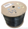 Кабель UTP 4 Pair AWG 24 CCA wooden reel, PE+PVC jacket, cat5E 305м черный