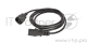 Кабель монитор - компьютер 220V (UPS -> устройство) VCOM <VDE> 3G*0.5mm (CE001-CU) 3м     