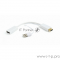 Конвертер HDMI->DisplayPort, Cablexpert DSC-HDMI-DP-W, HD19M+USBxHD20F, белый