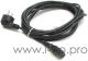 Кабель Cord Power Gembird/Cablexpert /1.8м, Schuko- C13, 4А, черный, с зазем.