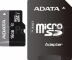 Карта памяти  Micro SecureDigital 16Gb A-DATA AUSDH16GUICL10-RA1 {MicroSDHC Class 10 UHS-I, SD adapter}