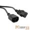 Кабели Силовые Hyperline PWC-IEC13-IEC14-5.0-BK Кабель питания монитор-компьютер IEC 320 C13 - IEC 320 C14 (3x0.75) 5м