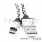 Кабель Gembird Кабель USB 2.0 Cablexpert CC-mUSB2sr1m, AM/microBM 5P, 1м, нейлоновая оплетка, алюминиевые разъемы, серебристый, пакет