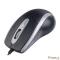Perfeo мышь оптическая TOUR, 3 кн, DPI 1000, USB, чёрн/серебр [PF_A4751]