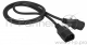 Шнур питания C13-C14, 3х0.75, 220В, 10А, черный, 5 метров