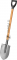 Лопата ЗУБР 39447  мастер-нс штыковая из нержавеющей стали деревянный черенок с рукояткой