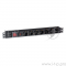 Блок розеток горизонтальный ExeGate ServerPro PDU-19H702 Al-7S-C14-SW-O, 19, 1U, Алюминий, 7 Schuko, С14, защита от перегрузки, черный