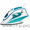 Утюг DELTA LUX DL-352 бирюзовый (бирюзовый 2200 Вт, подошва с керамическим покрытием, сухое глажение, разбрызгивание воды, отпаривание, антинакипь, антикапля, паровой удар, самоочистка, вертикальное отпаривание, свет. индикатор,терморегулятор, мерный