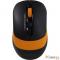 Мышь A4 Fstyler FG10 черный/оранжевый оптическая (2000dpi) беспроводная USB