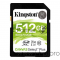 Флеш карта SDHC 512Gb Class10 Kingston <SDS2/512GB>, Canvas Select 100R CL10 UHS-I