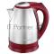 Чайник электрический  ВАСИЛИСА ВА-1021 нерж. красный: 2000 Вт, 1,8 л (12)