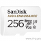 Флеш карта microSD 256GB SanDisk microSDXC Class 10 UHS-I U3 V30 High Endurance Video Monitoring Card