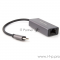 Кабель-переходник USB 3.1 Type-C -->RJ-45 1000Mbps Ethernet, Aluminum Shell, 0.15м Telecom <TU320M>