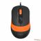 Мышь A4 Fstyler FM10 черный/оранжевый оптическая (1600dpi) USB (4but)
