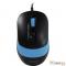 Мышь A4 Fstyler FM10 черный/синий оптическая (1600dpi) USB (4but)