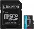Карта памяти Kingston 64GB microSDXC Canvas Go Plus 170R A2 U3 V30 Card + ADP EAN: 740617301045