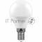 Лампа светодиодная SBG4509 9W 6400K 230V E14 G45 | 55125 | SAFFIT