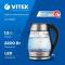 Чайник Чайник VITEK VT-7037(TR) Мощность 2200 Вт Макс. объём 1,7 л Корпус из термостойкого стекла.