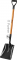 Совковая лопата ЗУБР Профессионал Профи-10, деревянный черенок, с рукояткой, 39363_z02