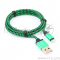 Кабель Gembird Кабель USB 2.0 Cablexpert CC-ApUSB2gn1m, AM/Lightning 8P, 1м, нейлоновая оплетка, алюминиевые разъемы, зеленый, пакет