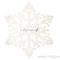 Елочная фигура Снежинка Снегурочка, 81 см, цвет шампань