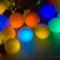 Гирлянда Мультишарики Ø38 мм, 10 м, черный ПВХ, 40 диодов, цвет RGB