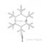 Фигура световая Снежинка цвет белый, размер 55*55 см, мерцающая NEON-NIGHT