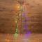 Елочная гирлянда с кольцом, 7 нитей по 1,5 метра, цвет диодов мультиколор, не соединяется
