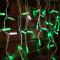 Гирлянда Айсикл 4,8х0,6 м, с эффектом мерцания, белый ПВХ, 176LED, цвет: Зелёный, 230В