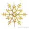 Елочная фигура Снежинка резная 3D, 61 см, цвет золотой