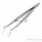 Пинцет изогнутый, узкий, фиксатор, рифленый 160 мм REXANT