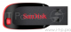 Накопитель USB flash 16ГБ SanDisk Cruzer Blade, черно-красный (USB2.0)