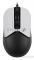 Мышь A4Tech Fstyler FM12S Panda белый/черный оптическая (1200dpi) silent USB (3but)