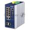 Коммутатор PLANET IP30 Industrial L2+/L4 8-Port 1000T 802.3at PoE + 2-Port 10/100/1000T + 2-Port 100/1000X SFP Full Managed Switch (-40 to 75 C, dual redundant power input on 48~56VDC terminal block, DIDO, ERPS Ring, 1588, ONVIF, Cybersecurity featur