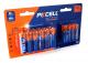 Щелочной/алкалиновый элемент питания PKCELL LR6(12)+LR03(8) тип - AAА 8 шт + АА 12 шт в блистере