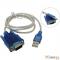 Переходник ORIENT Кабель-адаптер USS-102N USB Am to RS232 DB9M (WCH CH340, поддержка Win 8.x/10), длина 0.8м, крепеж разъема - винты (30677)
