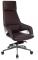 Кресло руководителя Бюрократ _DAO-2 коричневый кожа с подголов. крестовина алюминий