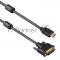 Кабель HDMI-DVI ExeGate EX-CC-HDMIM-DVIM-1.8 (19M/25M, dual link, 2 фильтра, 1,8м, позолоченные контакты)