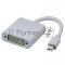 Адаптер Sapphire KPORTADM02, PremiumCord adapter Mini DisplayPort (M) -  DVI-D (F)