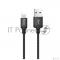 USB кабель Lightning/ HOCO HC-62882 X14/ 2m/ 1.7A/ Нейлон/ Black