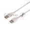 Кабель USB (шт. USB A - гн. USB A) 5 метров, серый REXANT