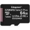 Флеш карта microSDHC 64GB microSDXC Class10 Kingston <SDCS2/64GBSP> Class10 UHS-I Canvas Select up to 100MB/s