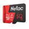 Флеш-накопитель NeTac P500 Extreme Pro MicroSDXC 512GB V30/A1/C10 up to 100MB/s