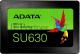 SSD накопитель 240GB ADATA SU630SS Client SSD ASU630SS-240GQ-R SATA 6Gb/s, 520/450, IOPS 30/65K, MTBF 1.5M, 3D QLC, 50TBW, RTL