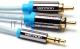 Кабель Vention аудио Jack 3,5 mm M/2RCA M - 3 м Черный