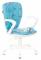 Кресло детское Бюрократ KD-W10AXSN голубой Sticks 06 крестовина пластик пластик белый