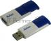 Флеш Диск Netac U182 Blue 128Gb <NT03U182N-128G-30BL>, USB3.0, сдвижной корпус, пластиковая бело-синяя