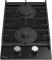 Варочная панель газовая  Evelux HEG300BG, 30 см, 2 конфорки: экономичная конфорка (0,9 кВт), экспресс-конфорка (2,9 кВт), газ-контроль, электроподжиг, черное высокопрочное закаленное стекло, чугунные решетки, поворотные переключатели, комплект форсун