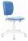 Кресло детское Бюрократ CH-W204NX голубой Velvet 86 крестовина пластик пластик белый